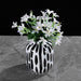 Black and White Dotted Line Porcelain Vase-6
