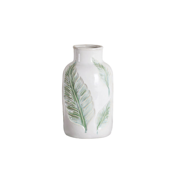 Green Leaf Ceramic Vase-3