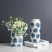 Blue Maple Ceramic Vase-3