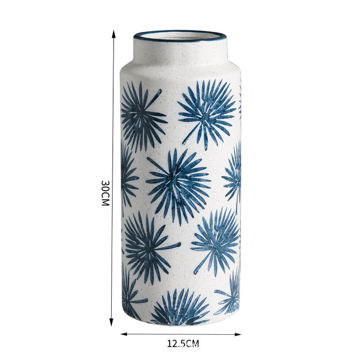 Blue Maple Ceramic Vase-5
