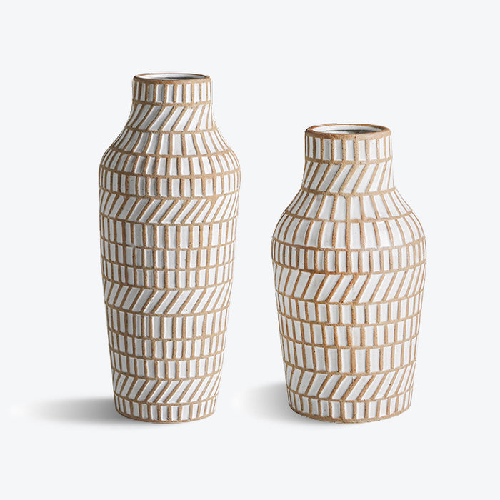 Retro Frosted Ceramic Vase-1