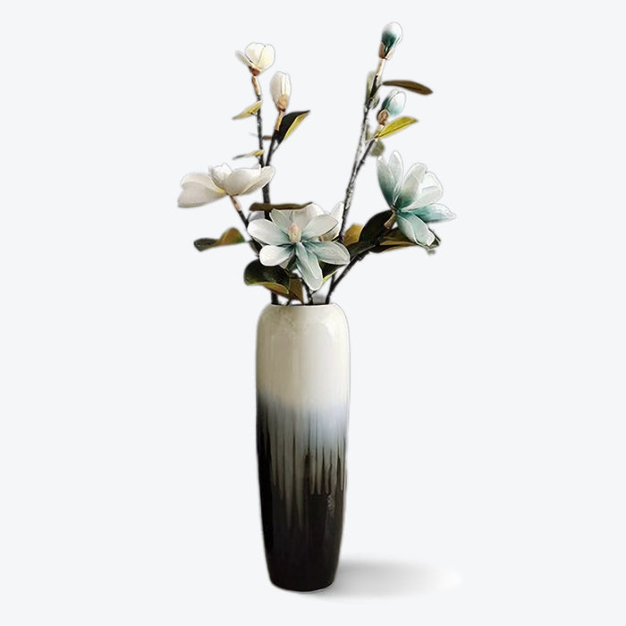 Gray and Black Gradient Floor Vase-1