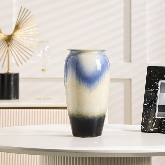 Flow Glaze Ceramic Table Vase-4
