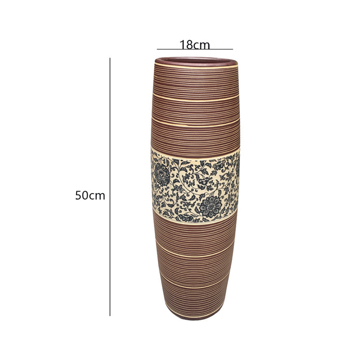 Jingdezhen Applique Ceramic Floor Vase-2