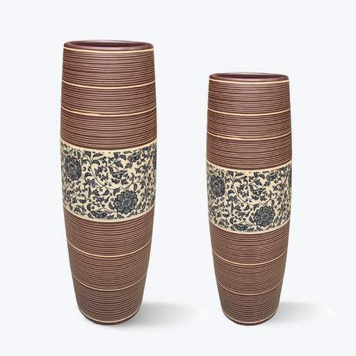 Jingdezhen Applique Ceramic Floor Vase-1
