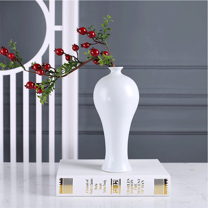 New Chinese Style Solid Color Ceramic Vase-5