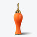 Orange Ginger Jar with Gold Lid-5