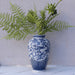 Blue Flower Chinoiserie Porcelain Vase-5