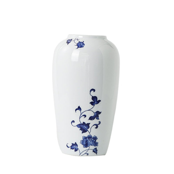 Jingdezhen Hand-Painted Blue Flower Vase-7