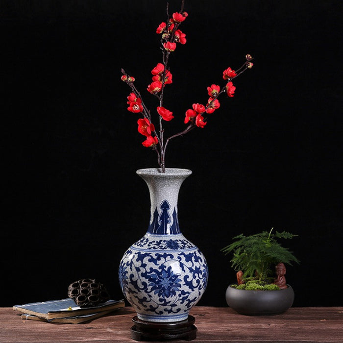 Jingdezhen Hand-Painted Dragon Crackle Glazed Vase-10