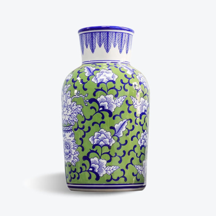 Chinese Tangled Peony Porcelain Vase-1