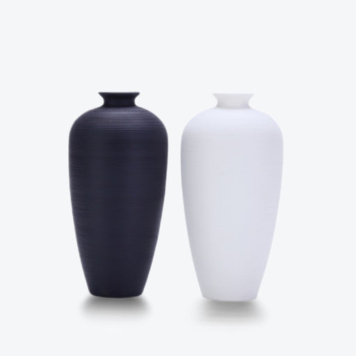 Simple Horizontal Stripes Ceramic Vase-1
