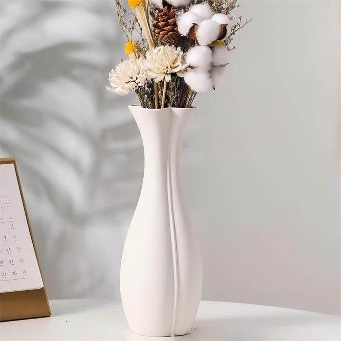 Nordic Style Ruffled Opening Table Vase-5