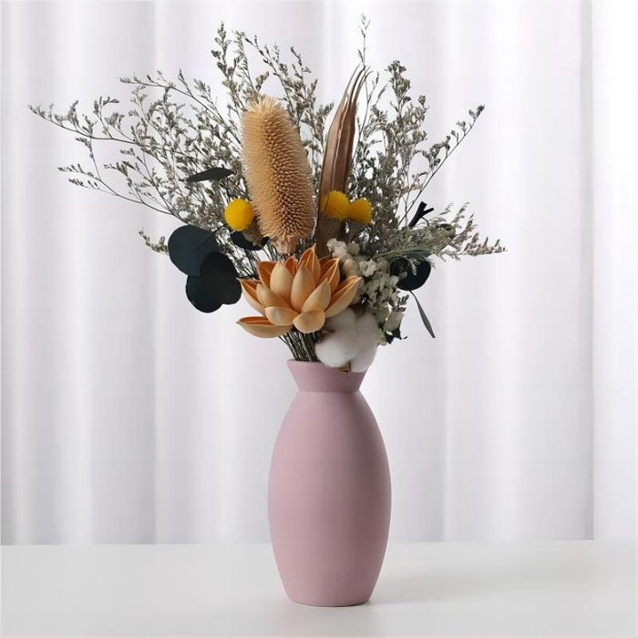 Nordic Style Simple Solid Color Ceramic Vase-4