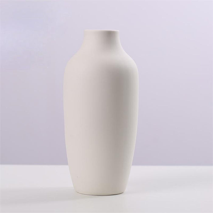 Nordic Style Simple Solid Color Ceramic Vase-7
