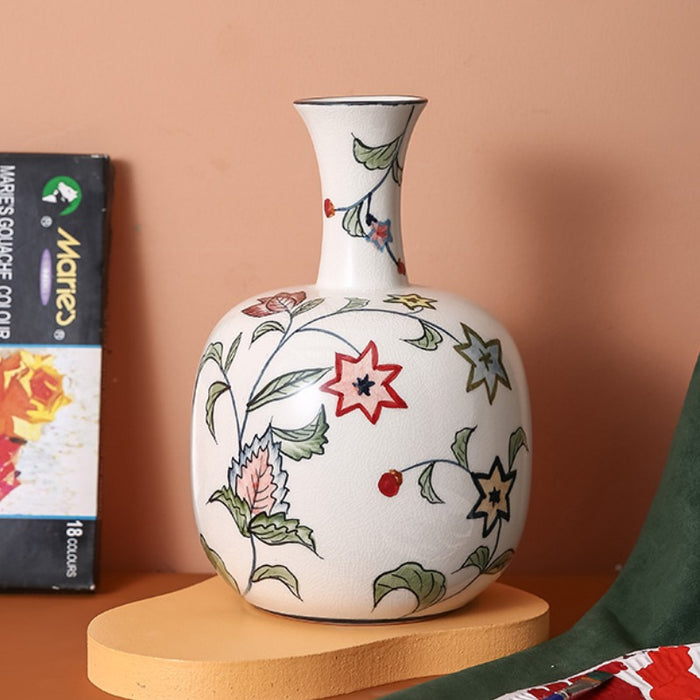 Rural Natural Hand-Painted Ceramic Vase-9