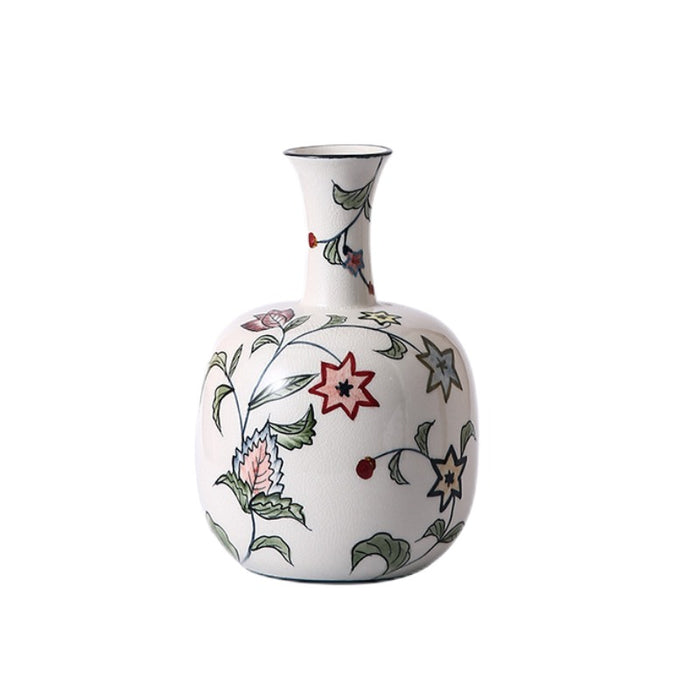 Rural Natural Hand-Painted Ceramic Vase-8