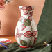 Rural Art Red Leaves Porcelain Vase-3