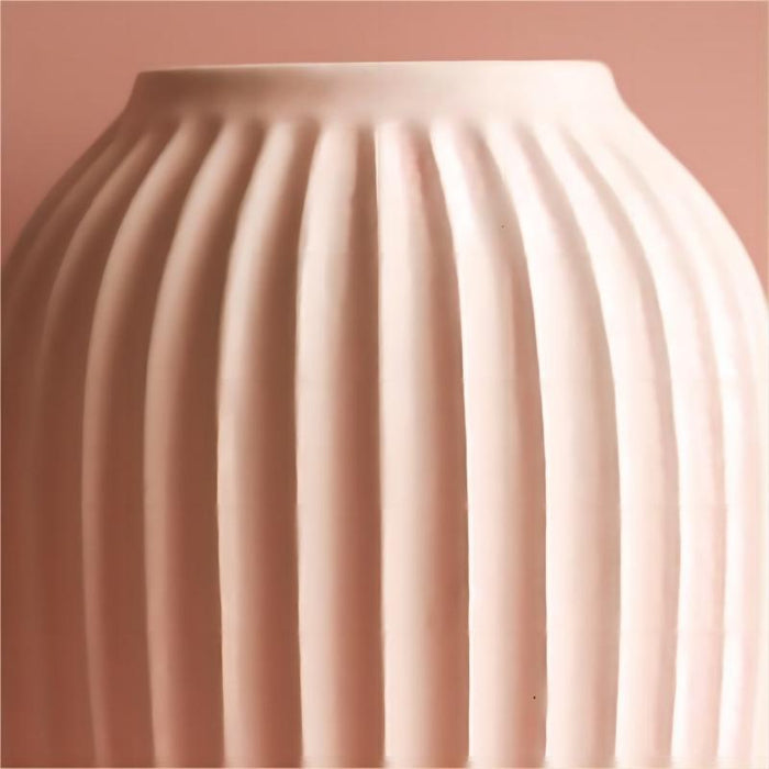 Nordic Simple Vertical Striped Ceramic Vase-3