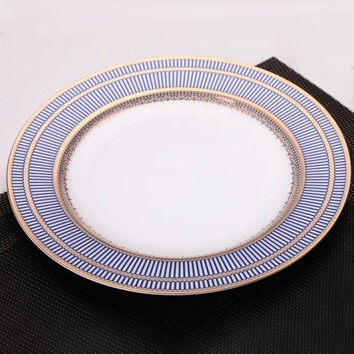 Gold Rim Bone China Dinnerset with Coffee Cup,Dinner Plate-6