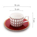 Red Modern Bone China Dinnerset with Coffee Cup,Dinner Plate-6