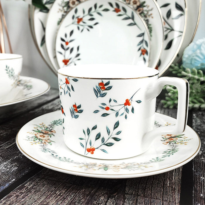 Nordic Pastoral Style Bone China Coffee Cup Set of 6-5
