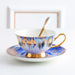 Royal Auroral Design Bone China Coffee Cup and Saucer Set of 2-2