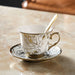 Golden Pattern Turkish Style Coffee Cup and Saucer Set-6