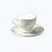 Pastoral Flowers Golden Rim Bone China Coffee Cup and Saucer Set-6