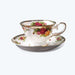 English Rose Bone China Coffee Cup and Saucer Set-1