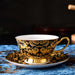 Golden Turkish Style Bone China Coffee Cup and Saucer Set-2