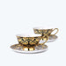 Golden Turkish Style Bone China Coffee Cup and Saucer Set-4
