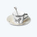 Silver Wildlife Animal Pattern Ceramic Coffee Cup and Saucer Set-1