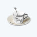 Silver Wildlife Animal Pattern Ceramic Coffee Cup and Saucer Set-3