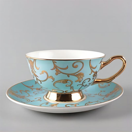 Golden Pattern Turkish Style Cup and Saucer Set-2