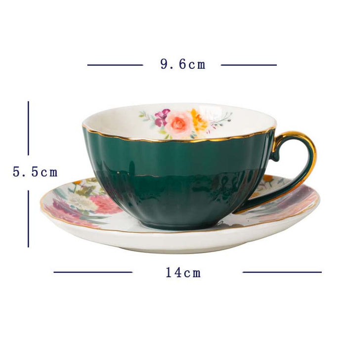 Petal Shape Coffee Cup and Saucer Set-5