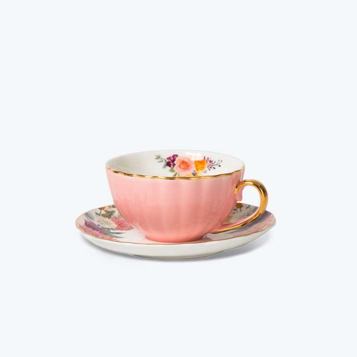 Petal Shape Coffee Cup and Saucer Set-7