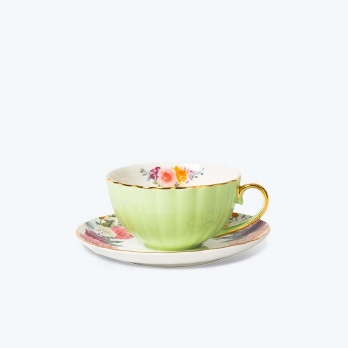 Petal Shape Coffee Cup and Saucer Set-9