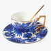 Vintage Golden Rim Hand-painted Coffee Cup and Saucer Set-2