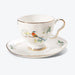 Cuckoo Flower Golden Rim Bone China Coffee Cup Set-4