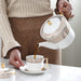 Modern Gold Trim Ceramic Tea Set-3