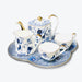 Flower and Bird Bone China Tea Gold Trim Tea Set-1
