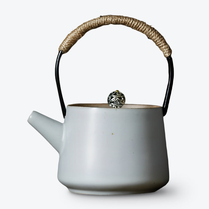 Vintage Ceramic Teapot with Loop-Handle-5