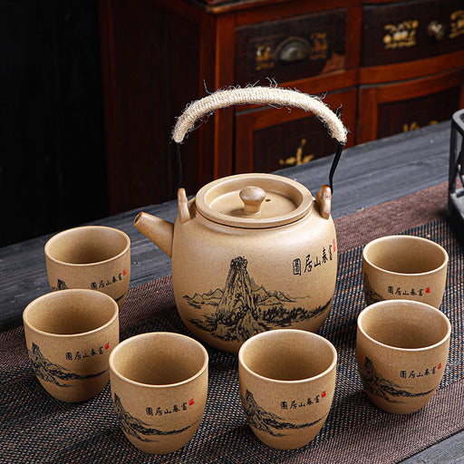 Handmade Vintage Ceramic Kung Fu Tea Set-2