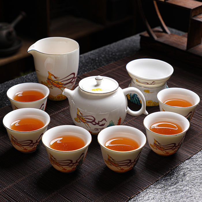 Elegant Ceramic Kung Fu Tea Set-5