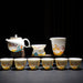 Elegant Ceramic Kung Fu Tea Set-4