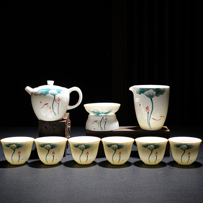 Elegant Ceramic Kung Fu Tea Set-7