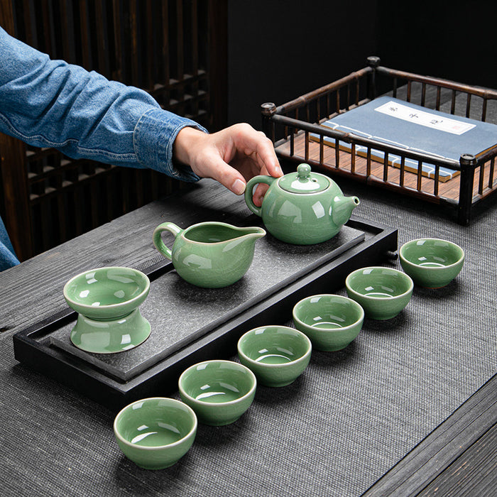 Elegant Ge Kiln Ceramic Kung Fu Tea Set-2