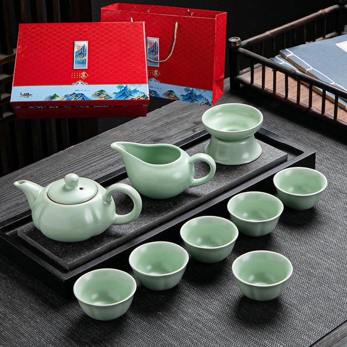 Elegant Ge Kiln Ceramic Kung Fu Tea Set-5