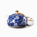 Elegant Blue Flowers Teapot-1